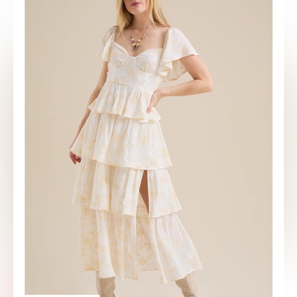 Altar'd State Cream Maxi Dress